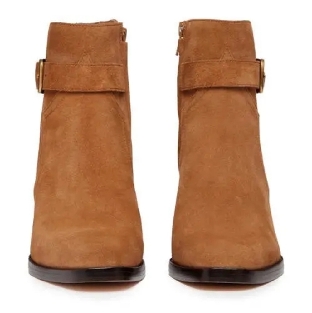 NEW PAIGE | $398 Evelyn Suede Booties - Picture 4 of 6